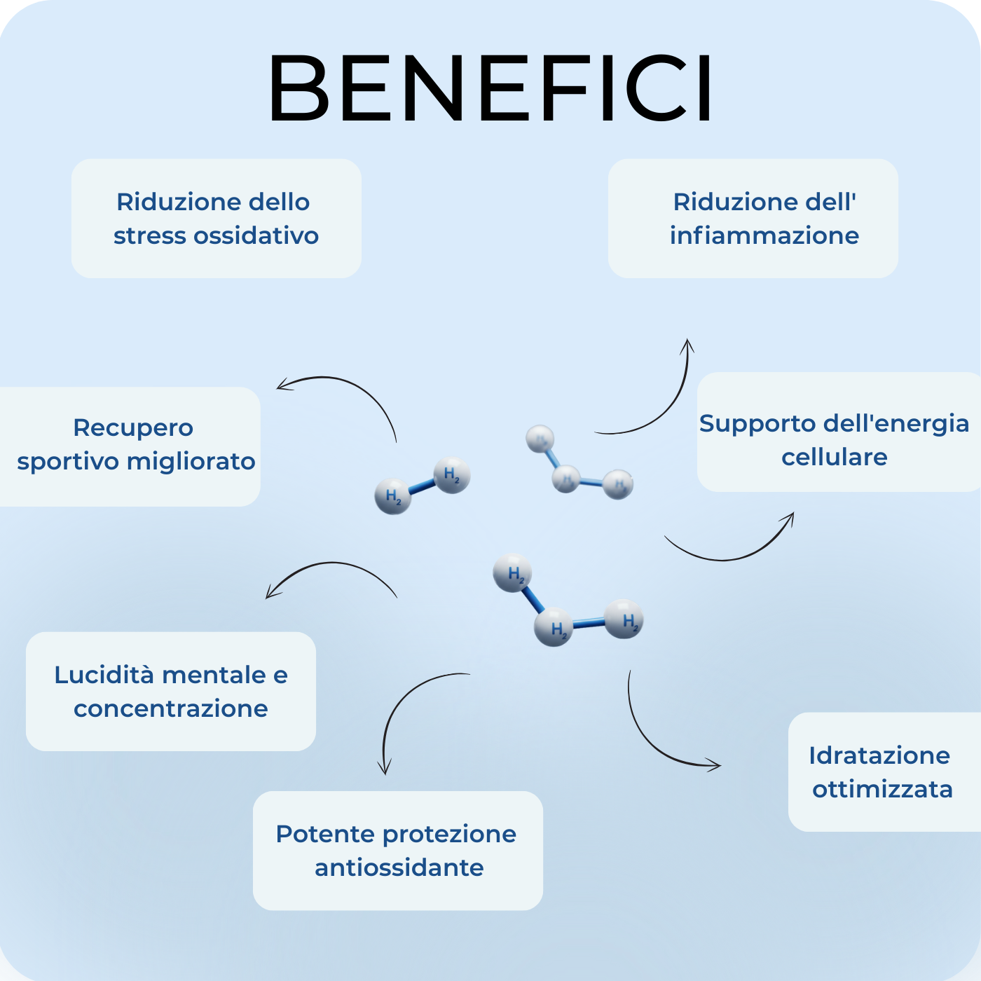 Hydrohealth – Bottiglia d'acqua idrogenata