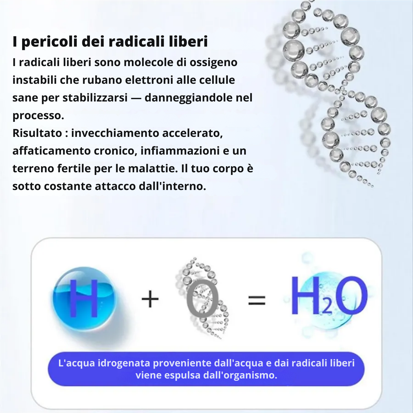 Hydrohealth – Bottiglia d'acqua idrogenata